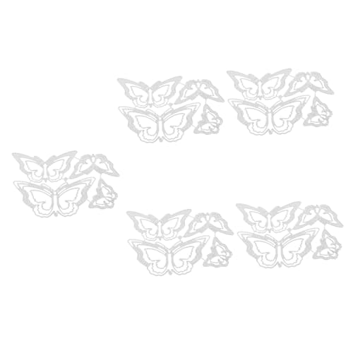 Sewroro 5 Stück Stanzschablonen Schmetterlinge Schablonen Für Die Kartenherstellung Stanzformen Für Die Kartenherstellung Scrapbooking Formen DIY Kohlenstoffstahlform Prägeordner von Sewroro