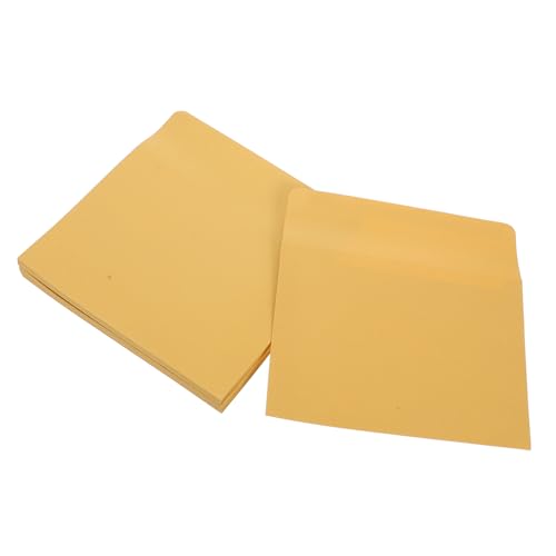 Sewroro 50 Stück Perlmuttartiges Papier Grußkarten Umschlag Einladungspapier Umschläge Grußkarten Umschläge Umschlag Aufkleber Siegel Briefumschlag Perlenpapier Golden von Sewroro