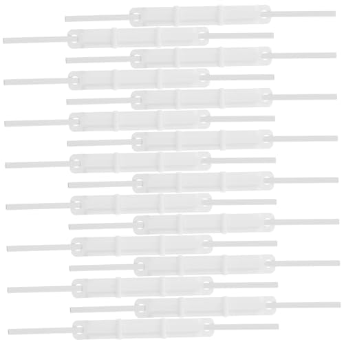 Sewroro 50 Stück Schnalle Zum Binden Von Dokumenten Loseblatt-büroklammern 2-loch-verschluss 2-loch-dokumentenverschluss Befestigungselement Für Dokumentdateien Bindeklammern Plastik Weiß von Sewroro