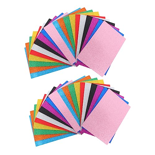 Sewroro 50 Stück farbiges Schwammpapier Bunte Schwammpapiere selber machen basteln papier falten bastelmaterial für kinder kreativpapier paketpapier handgemachtes Rosenpapier Bastelpapiere von Sewroro