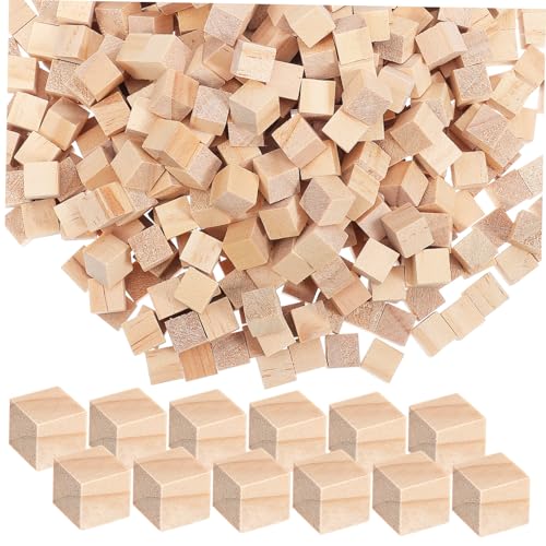 Sewroro 500 Stk Kiefernholzblöcke Puzzles Aus Holzwürfeln Unfertige Holzblöcke Holzklötze Zum Basteln Würfel Bauen Kleine Holzwürfel Holzbausteine Zentimeter Würfel Holzquadrate Hölzern von Sewroro