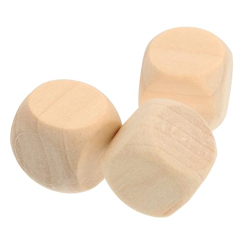 Sewroro 500 Stück Sechs Seitige Holz Würfel D6 Würfel Für Brettspiele Mini-perlen Würfel Mit Quadratischen Ecken Unbemalte Würfel Sechs Seitenwürfel Handwerk Für Leere Würfel Selber Machen von Sewroro