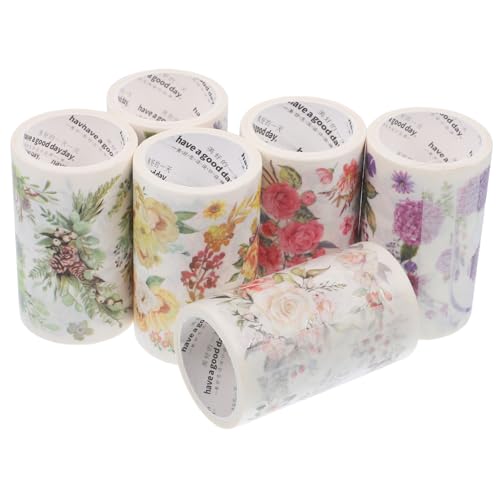 Sewroro 6 Rollen Washi Tape multifunktionales klebeband farbiges klebeband Pastell dekoratives Wandband Scrapbooking Washi Tape Klebeband für Scrapbooking Japanisches Papier von Sewroro