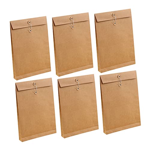 Sewroro 6 Stück Aktentaschen Mit Quadratischem Boden Aktenordner Organizer Verschluss Papiergröße Büropakettaschen Dokumententasche Dokumententräger Geschäftsaufbewahrungskoffer Sewroro 6 Stück Aktentaschen Mit Quadratischem Boden Aktenordner Organizer Verschluss Papiergröße Büropakettaschen Dokumententasche Dokumententräger Geschäftsaufbewahrungskoffer von Sewroro