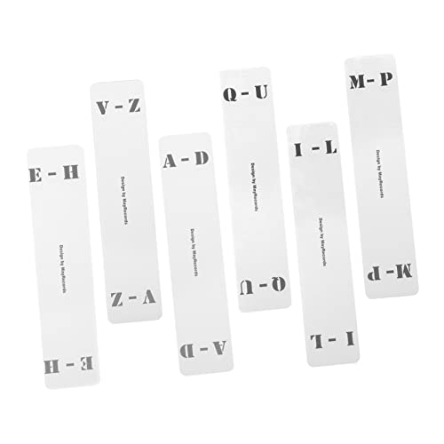 Sewroro 6 Stück Sortierkarte Aufzeichnen Horizontale Schallplattenteiler Alphabet Inhaber Eines Plattenständers Album Karteikarten Vinyl-display Registerkarten Für Datensätze Acryl Weiß von Sewroro