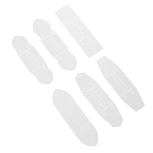Sewroro 6 Stück Teiliges PVC Gürtel Lochschablonen Lochstanze DIY Werkzeug Modelle Langlebig und Praktisch für Lederhandwerk und Gürtelschnallenherstellung Sewroro 6 Stück Teiliges PVC Gürtel Lochschablonen Lochstanze DIY Werkzeug Modelle Langlebig und Praktisch für Lederhandwerk und Gürtelschnallenherstellung von Sewroro