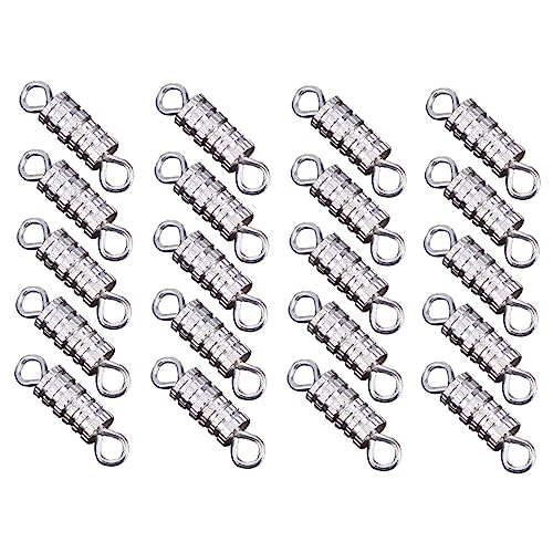 Sewroro 60St Kettenverschluss Armbandverschluss Halskette aus Sterlingsilber Set zur Herstellung von Armbändern schmuckherstellung schmuck machen Schmuck Schraubverschluss Schraubverbinder von Sewroro