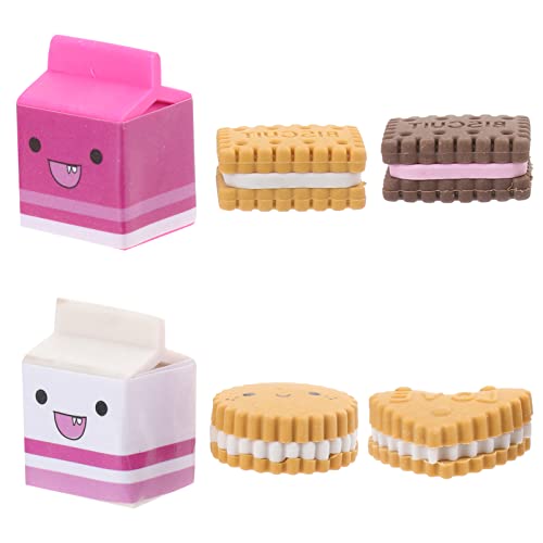 Sewroro 6Pcs Cookie Eraser Netter Food Eraser Mini Kawaii Biscuit Eraser Für Klassenzimmer Belohnung Party Gefällt Mir Schulhilfsmittel Für Schreibwaren. von Sewroro