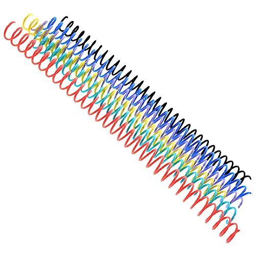 Sewroro 6St Bieger Bindemittel-Notizbuch spiralblock Größer Ringbücher scrabbook scrabook Schreibwaren telefon schnur Spulen zum Binden von Notizblöcken farbige lose Blattringe Plastik von Sewroro