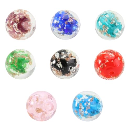 Sewroro 8Pcs Perle zur Schmuckherstellung glasperlen schmuckperlen Schmuckdesign bracelet beads Abstandsperlen leuchtende Perlen Edelsteinperlen Spacer-Perlen-Schmuck Schmuckteile Perle von Sewroro