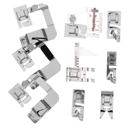 Sewroro 9st Zubehör Für Nähmaschinen Multifunktions-nährollsaum Multifunktions-nähfüße Nähfüße Für Den Haushalt Multifunktions-nähfuß Freihand-quiltfuß Bequemer Nähfuß Rostfreier Stahl von Sewroro
