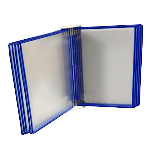 Sewroro An Der Wand Befestigter Aktenordner Ordnerhalter Für Die Wand Standstaffeleien Zur Präsentation Hängender Dokumentenständer Wandordner-organizer Wand Magazin Papierständer Blue Pvc von Sewroro