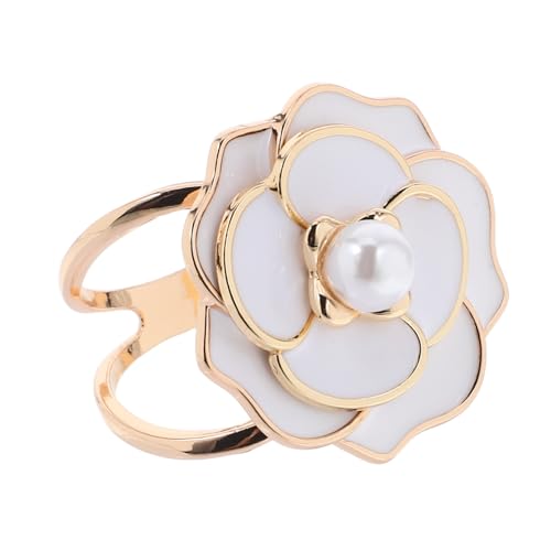 Sewroro Blumenschal Ringclip Blumenknopf Hutdämpfer Seidenschalclip Glockenförmige Accessoires Modische Schalaccessoires Schal Quadratische Handtuchringclips Accessoires von Sewroro