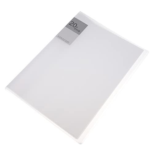 Sewroro Booklet-Ordner Mappen für Hefter Aktentaschen Briefgröße transparenter Ordner expandierender Dateiordner schreibtafel storage boxes Dokumentenklammer Schulbedarf Clip Plastik Weiß von Sewroro