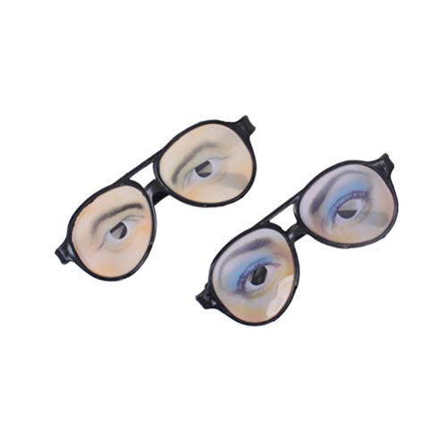 Sewroro Geschenk 2Pcs Neuheit Brille Kreative M?nnliche Lustige Augen Brille Streich Augen Verkleidung Brille Party Requisiten Trickspielzeug (Zufallsstil) Goodie Bag Füllstoffe von Sewroro