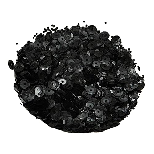 Sewroro Handwerk Pailletten Glitzer Zum Basteln Glitzer-tüll Funkeln Nageldekorationen Für Nagelkunst Pailletten-flip-stoff Pailletten Für Bastelkinder Extra Feiner Glitzer Black von Sewroro