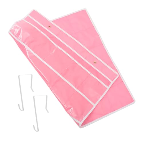 Sewroro Handytasche plastikbeutel plastiktasche Taschentafel für den Unterricht hängende Aufbewahrung Telefone praktisch taschenrechner Taschenkarte für die Wand hängende Tasche Vlies Rosa von Sewroro