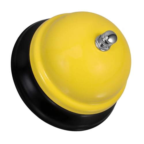 Sewroro Läute Die Glocke Lehrerglocke Für Das Klassenzimmer Glocke Läuten Dienstklingel Für Kranke Lustige Serviceklingel Mini-glocken Klasse Glocke Bettklingel Aluminiumlegierung Yellow von Sewroro