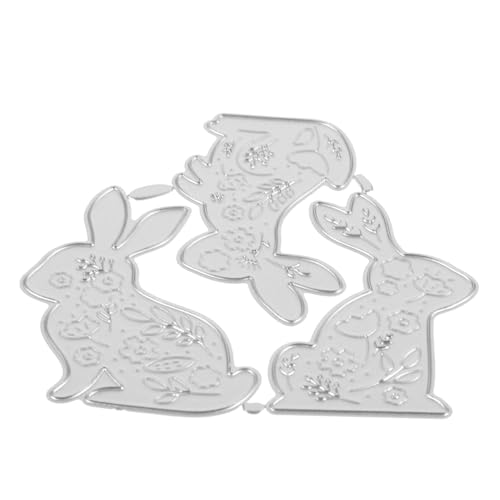 Sewroro Ostern sterben sterben Scrapbooking-Stanzlinge Sammelalbum-Fotoalben handwerk schneiden sterben stirbt Prägemappen Scrapbook Stanzformen selber machen Kohlenstoffstahl Silver von Sewroro