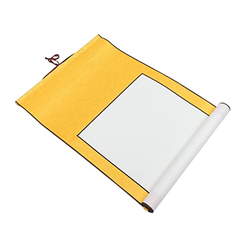 Sewroro Reispapierrolle Server Papierrollen Rollbild leer Reismacher chinesische kalligraphie write board Multifunktions-Kalligrafiepapier professionelles Xuan-Papier Reis Papier Yellow von Sewroro