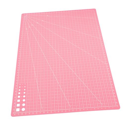 Sewroro Rücken schneiden cutting mat zuschneidematte Handwerks-Graviermatte Schneidebrett craft mat Basteln Hacken Maschine doppelseitige Schneidematten Gravurmatten aus Kunststoff Rosa von Sewroro