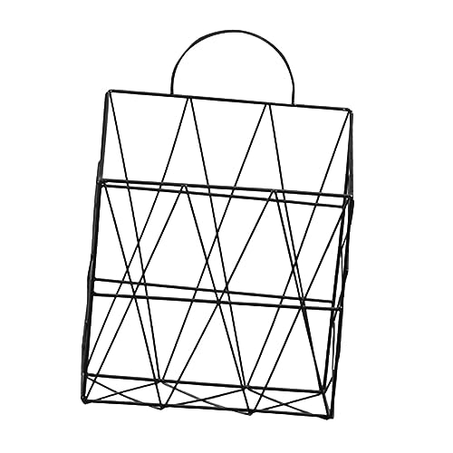 Sewroro Wandmontierter Desktop-speicher Wandmontierter Aufbewahrungskorb Wandmontierter Zeitschriftenständer Post-organizer Zum Aufhängen Wandaktenhalter Nordisches Dekor Wandmappentasche von Sewroro