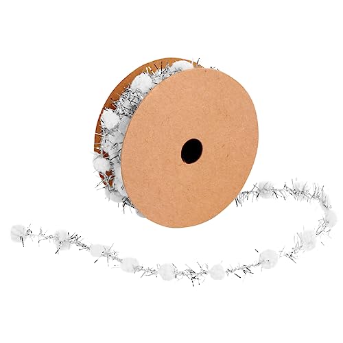 Sewroro Weihnachtsbaumschmuckband Seidenband Goldenes Netzband Glänzendes Fransenband Lametta Girlande Für Weihnachten Weihnachtsbaumband Bälle Trimmen Band Rüsche Rot Weiß Textil- von Sewroro