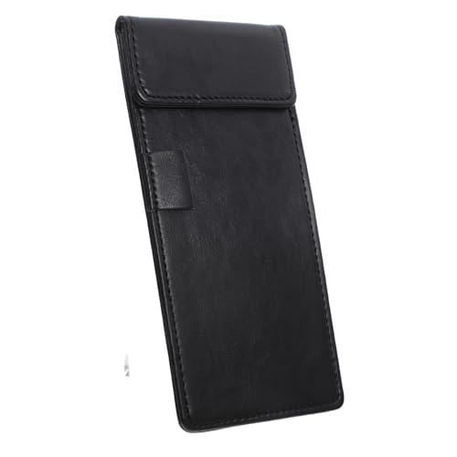 Sewroro a-la-carte-Clip Board-Clip-Halterung Teller Karton Platte Süßigkeitenkarton Speisekartenhalter Notizblock mit Stifthalter ordner kleiner Notizblock Notizblockhalter Leder Black von Sewroro