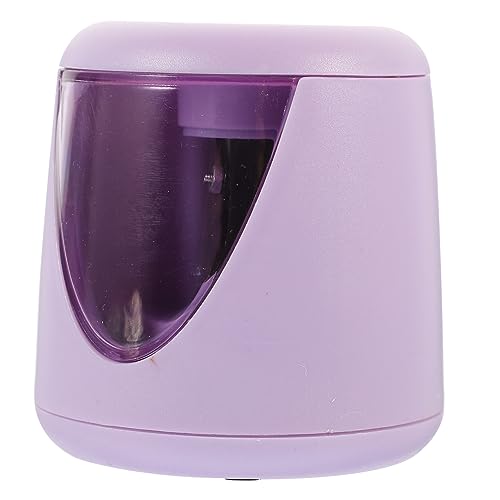 Sewroro elektrischer Bleistiftspitzer Anspitzer doppelt automatisch Wolfram pencil sharpener bleistift spitzmaschine Bleistifte elektronischer Bleistiftspitzer Rostfreier Stahl Violett von Sewroro