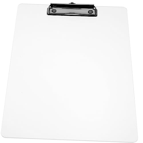 Sewroro transparenter Ordner übersichtliche Zwischenablage Mehrzweck-Klemmbrett klemmbrett metall Clear Clipboard schreibtafel Office A4 Klemmbrett transparente Klemmbretter Eisen von Sewroro