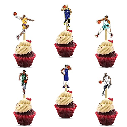 Seyal® Cupcake-Topper mit Basketball-Motiv von Seyal