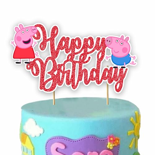 Seyal® Pepa Pig Happy Birthday Cake Topper von Seyal