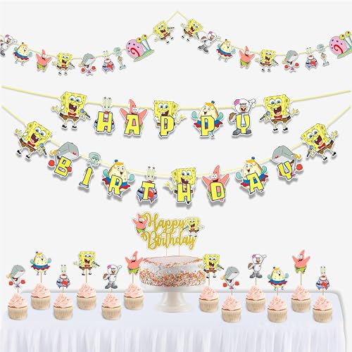 Seyal® Spongbob Schwammkopf Thema Geburtstag Party Supplies von Seyal