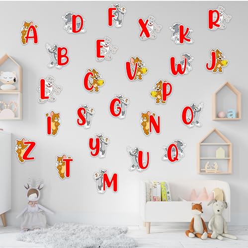 Seyal® Tom & Jery A - Z Alphabet Wandtattoo von Seyal