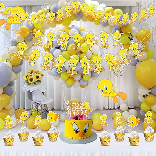 Twety Theme Birthday Party Supplies - Geburtstagsdekorationen von Seyal