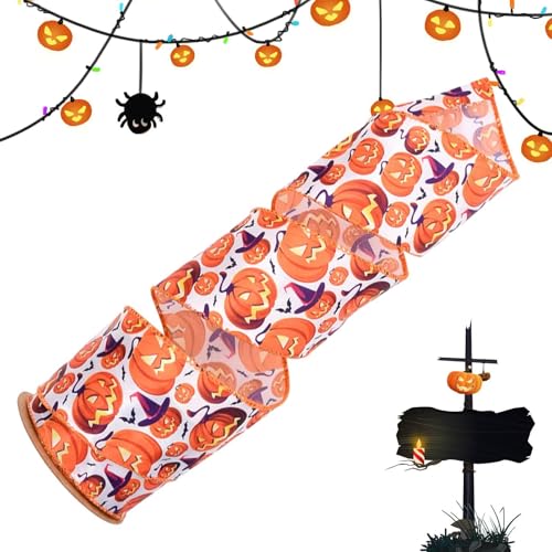 Seyrnicay Halloween-Auszeichnungsbänder | Buntes Halloween-Band für Auszeichnungen – Geschenkband, Basteln, Party-Dekoration, Basteln, Party-Dekoration von Seyrnicay