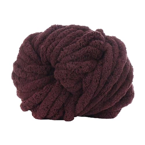 Dicke Wolle Garn Strickgarn, (250g, 27m x 20mm) Super Soft Chenille Chunky Yarn, Bulky für Teppiche, Sofadecken, Decken, Heimdekoration, Armstricken von Sghtil