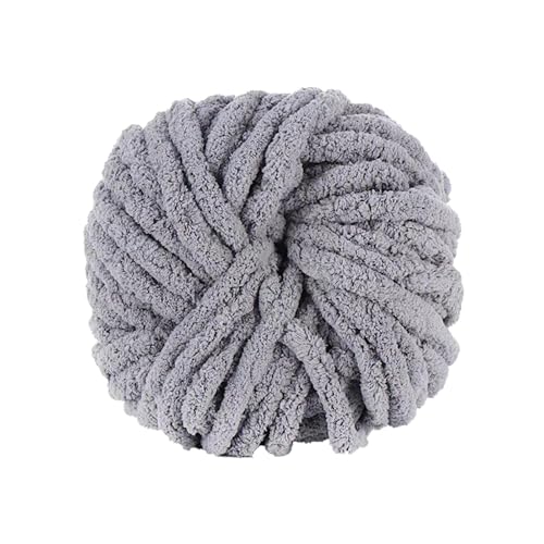 Dicke Wolle Garn Strickgarn, (250g, 27m x 20mm) Super Soft Chenille Chunky Yarn, Bulky für Teppiche, Sofadecken, Decken, Heimdekoration, Armstricken von Sghtil