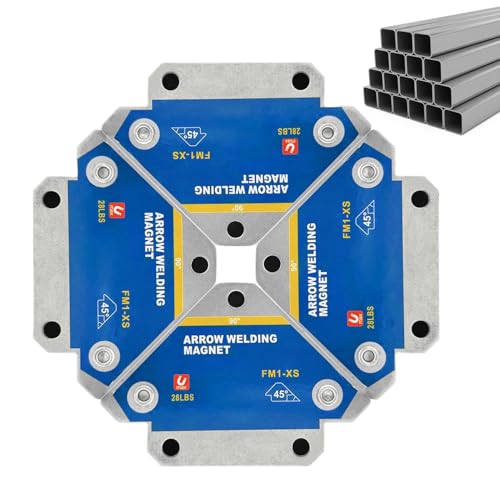 Sghtil Haltezeitmagnethalter, Magnetschweißpositionierer, Magnetwinkel Lötpositionierkit, Mehrzweck-Schweißwerkzeug zum Montieren, Markieren, Installieren von Rohren und Suspensionsanwendungen von Sghtil