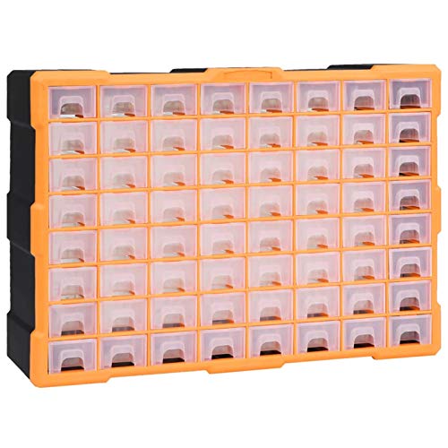 Multi-Schubladen-Organizer mit 64 Schubladen, ShGaxin Sortimentskasten Schubladen, Aufbewahrung In Einer Werkzeug Schublade, Kleinteile Schrank, 52x16x37,5 cm von ShGaxin