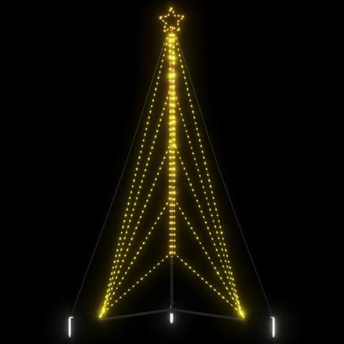 ShGaxin Weihnachtsbaum-Beleuchtung 615 LEDs Warmweiß 404,5 cm, Weihnachtsbaum, Baum Außen, Christbaumlichterketten, Christbaum Außen - 4016420 von ShGaxin