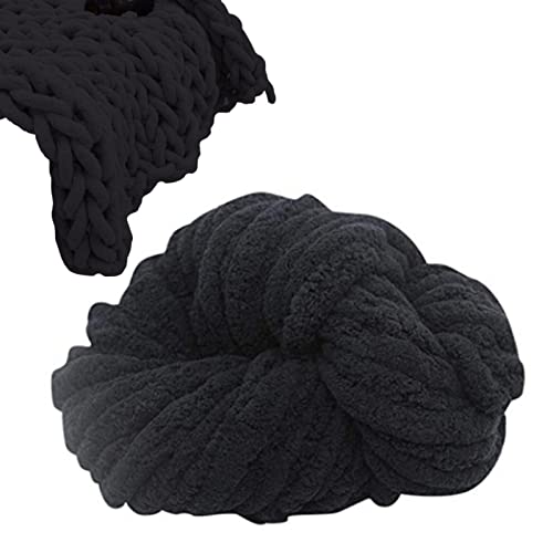 Shannan Chunky Wool Yarn Hand Knitting Roving, Grob Gestrickte Kuscheldecke, Wolle Zum Handstricken,Flauschiges Garn In Großen Mengen, Grob Gestricktes Deckengarn Zum Häkeln, 300g, 18M von Shannan