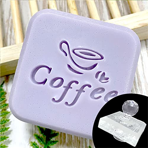 Acryl Kaffee Bier Seife Stempel Handgemachte Handwerk Seifen Siegel Englische Buchstaben für DIY Herstellung Kapitel Einzigartige Seife Stempel von ShapeW