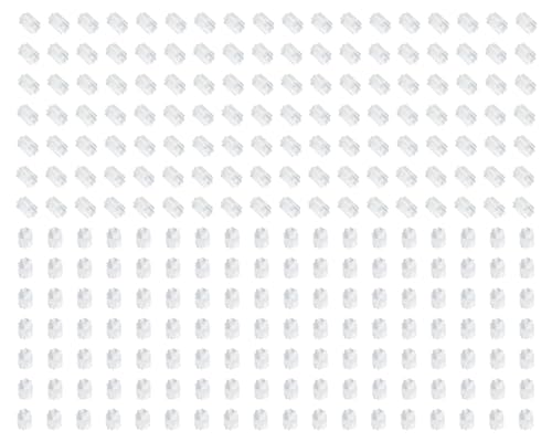 Shapenty Oktagonale zylinderförmige transparente Silikon-Ohrring-Verschlüsse, Kugelstopper, Ersatz-Earnuts für Fischhaken, Ohrringe, Ohrstecker, Schmuckherstellung (2000) von Shapenty