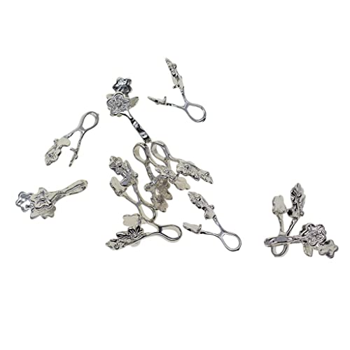 Sharplace 12pcs Anhängerschlaufe Ösen Anhänger Kettenverschluss Clip Schmuck DIY Zubehör von Sharplace