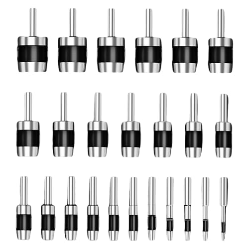 Sharplace 24-teilige Bohrer für Holzbearbeitungsschneidwerkzeuge, Korkbohrer, HSS-Kegelbohrer für Holzpfropfenschneider für Holzbearbeitungswerkzeuge von Sharplace