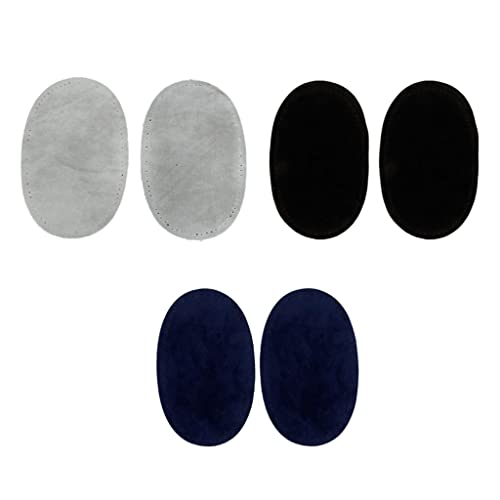 Sharplace 3 Paar Anschneidern Oval Ellenbogen/Knie Patches Jeans Reparatur schneidern Applique, Farbe 1 von Sharplace