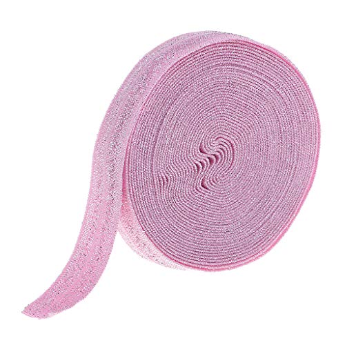 Sharplace 5 Yard Elastisches Band Wäschegummi Gummiband Gummilitze Ziergummi Abschlussgummi Einfassband für schneidern DIY, Rosa von Sharplace