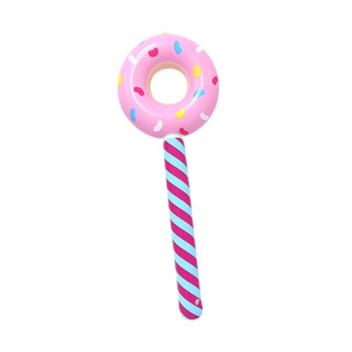 Sharplace Aufblasbarer Donut Stick Donut Form Ballon Foto Requisiten kreative große Süßigkeiten Schwimmer für Partyzubehör Valentinstag, Rosa von Sharplace