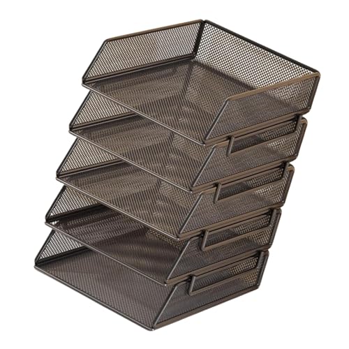 Sharplace Desk Organizer -Dateihalter, Briefe Desktop -Regal, Multifunktionalpapier Sortierer -Schreibtisch Organizer für Büro -Schreibwaren, 5 Ebenen von Sharplace